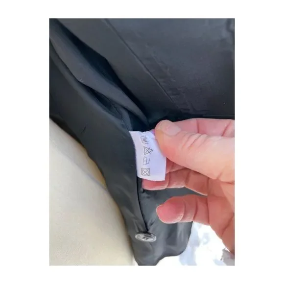 Banana Republic Black Wool Blazer Fitted Single Breast Notched Collar Sz M - Picture 6 of 7